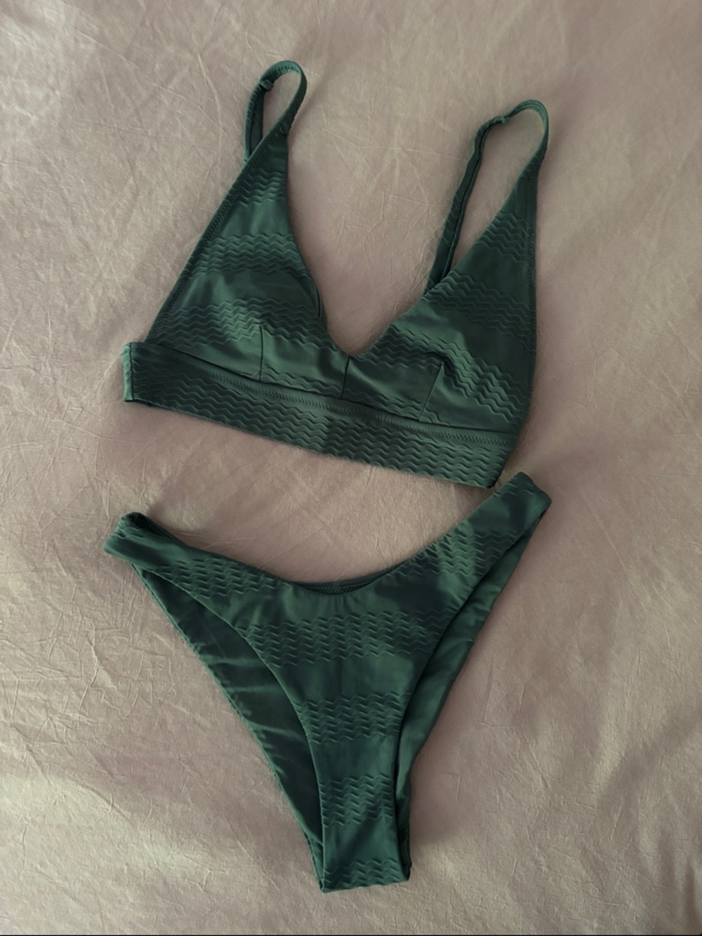 Aerie sage green bikini